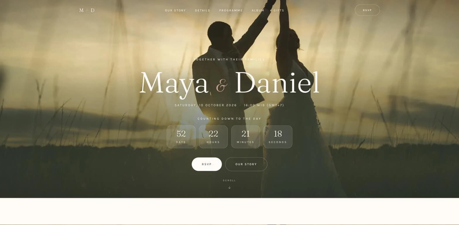 Maya & Daniel — The invitation