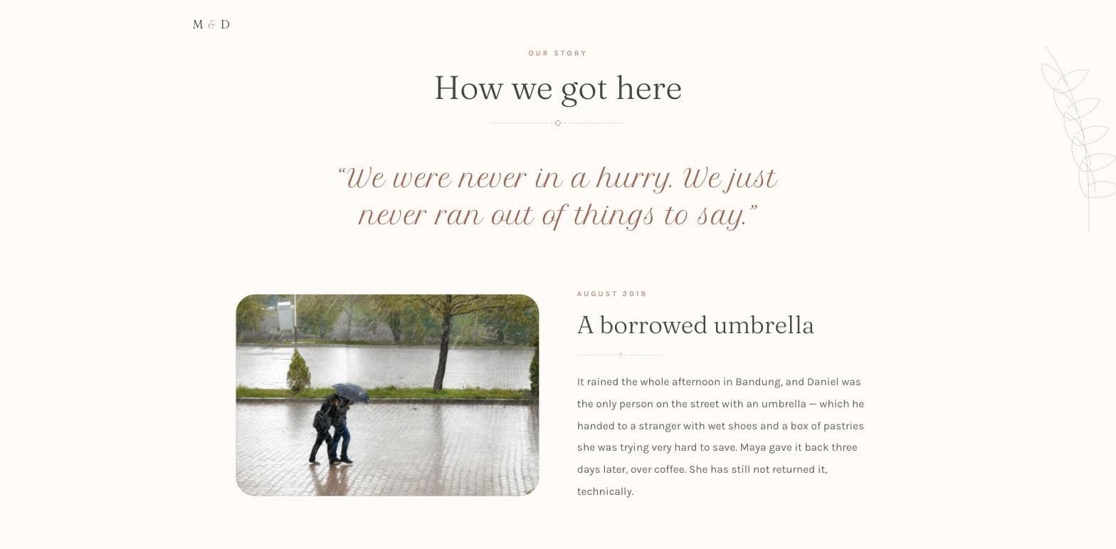 Maya & Daniel — Our story
